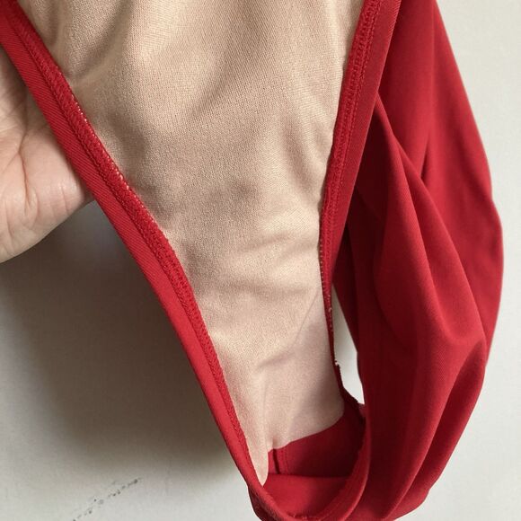 La Blanca Halter Twist Bathing Suit XL One Piece Red Women’s - Picture 6 of 9